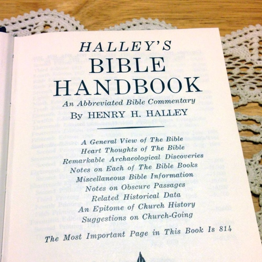 Halley's Bible Handbook Revised Edition, vintage, 1965